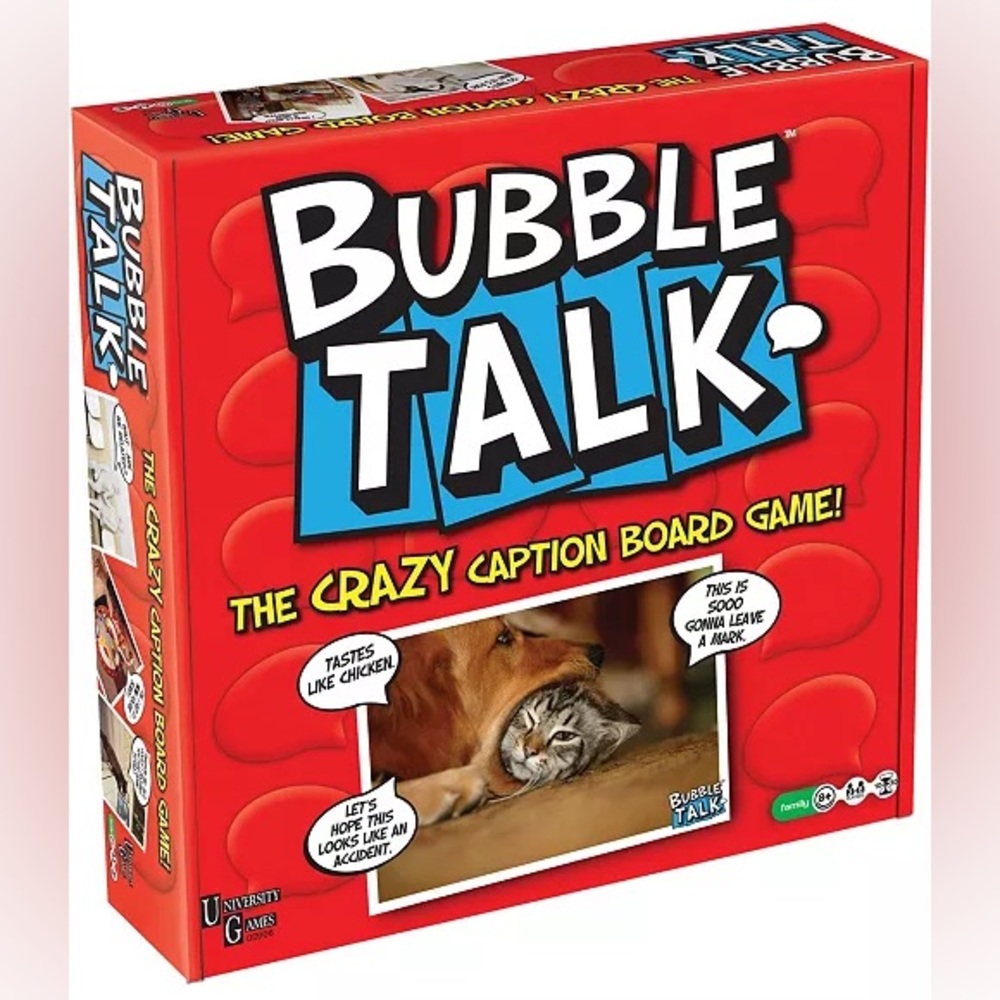 Bubble Talk Game - The Crazy Caption Board Game Brand New Ages 8+